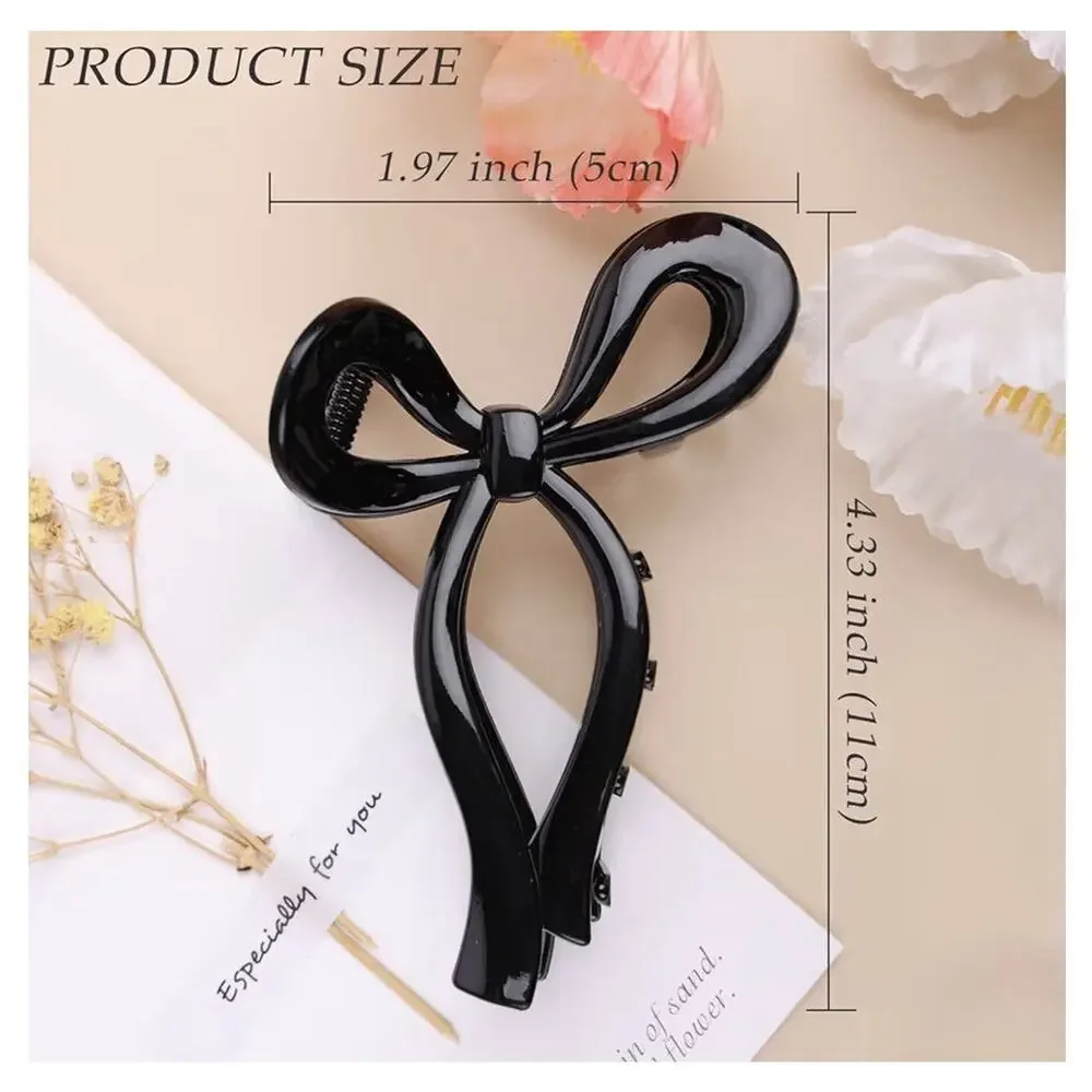 6 Pcs Bow Hair Clips Elegant Hair Claw Clip Hair Accessories Multicolor May Vary